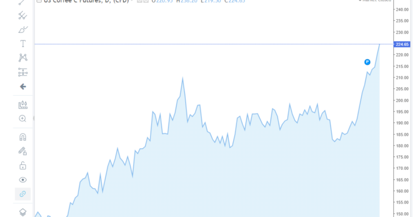 Tăng đỉnh điểm kỷ lục giá cà phê Robusta & Arabica thế giới và Việt Nam
