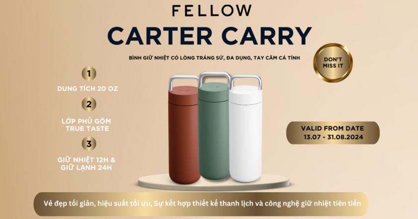 Fellow Carter Carry Tumbler-Bình giữ nhiệt đa năng, tối giản