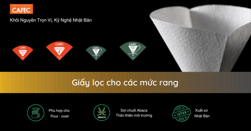 Giấy lọc Cafec Abaca – Bộ giấy lọc thân thiện với môi trường