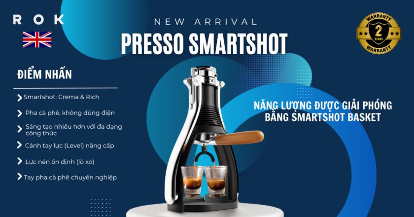 Ông Hoàng Pha Cà Phê Espresso: ROK Presso Smartshot Đã Có Mặt Tại Sieuthicafe.vn