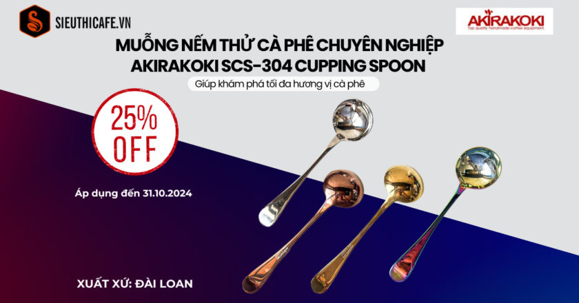 Muỗng Nếm Thử Cà Phê Chuyên Nghiệp Akirakoki SCS-304 Cupping Spoon – Ưu Đãi Giảm 25%