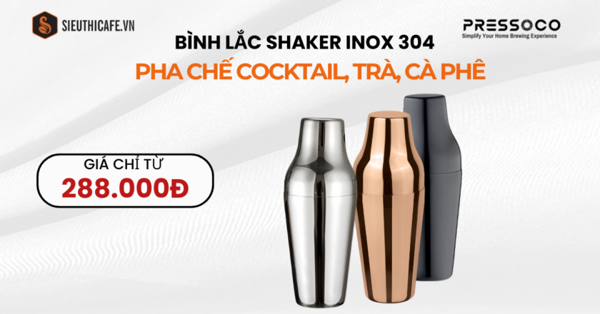 Săn Ngay Bình Lắc Shaker Inox 304 – Ưu Đãi Sốc Giảm Đến 10%