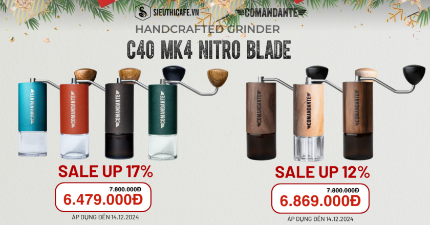 Cối Xay Cà Phê Comandante C40 MK4 Nitro Blade – Ưu Đãi Lên Đến 17%