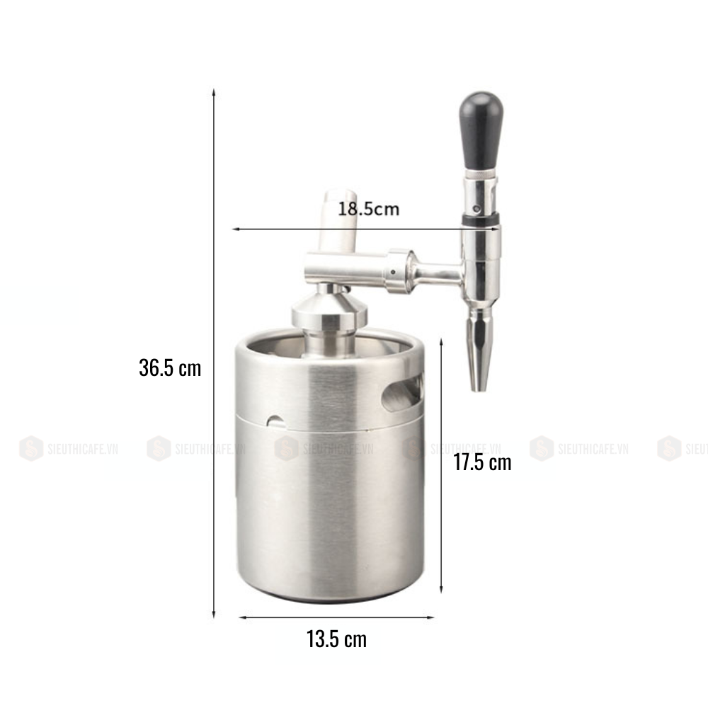 BLAGU GURU NITRO COLD BREW COFFEE MAKER 2l Stainless Steel