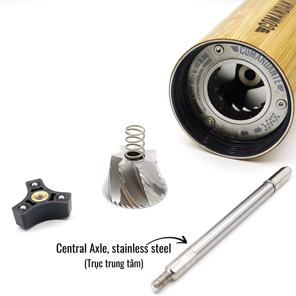 Comandante Central Axle Stainless Steel 2