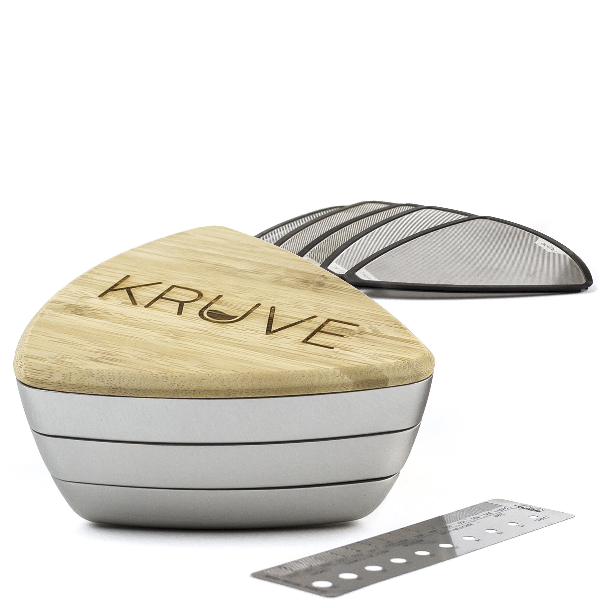 Kruve Sifter with 5 sieves silver