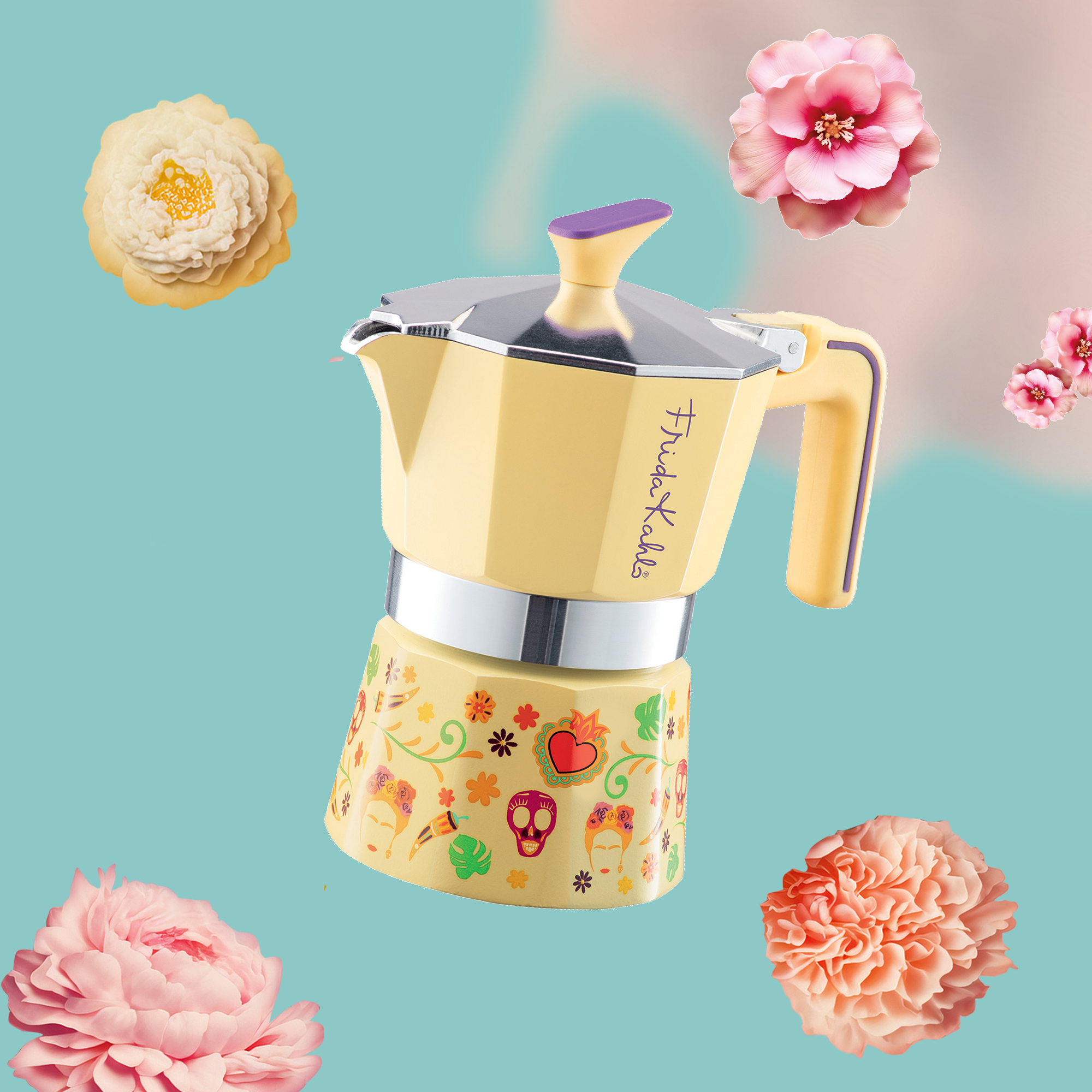 Pedrini Frida Kahlo 3 cups Yellow Color 02CF141 18