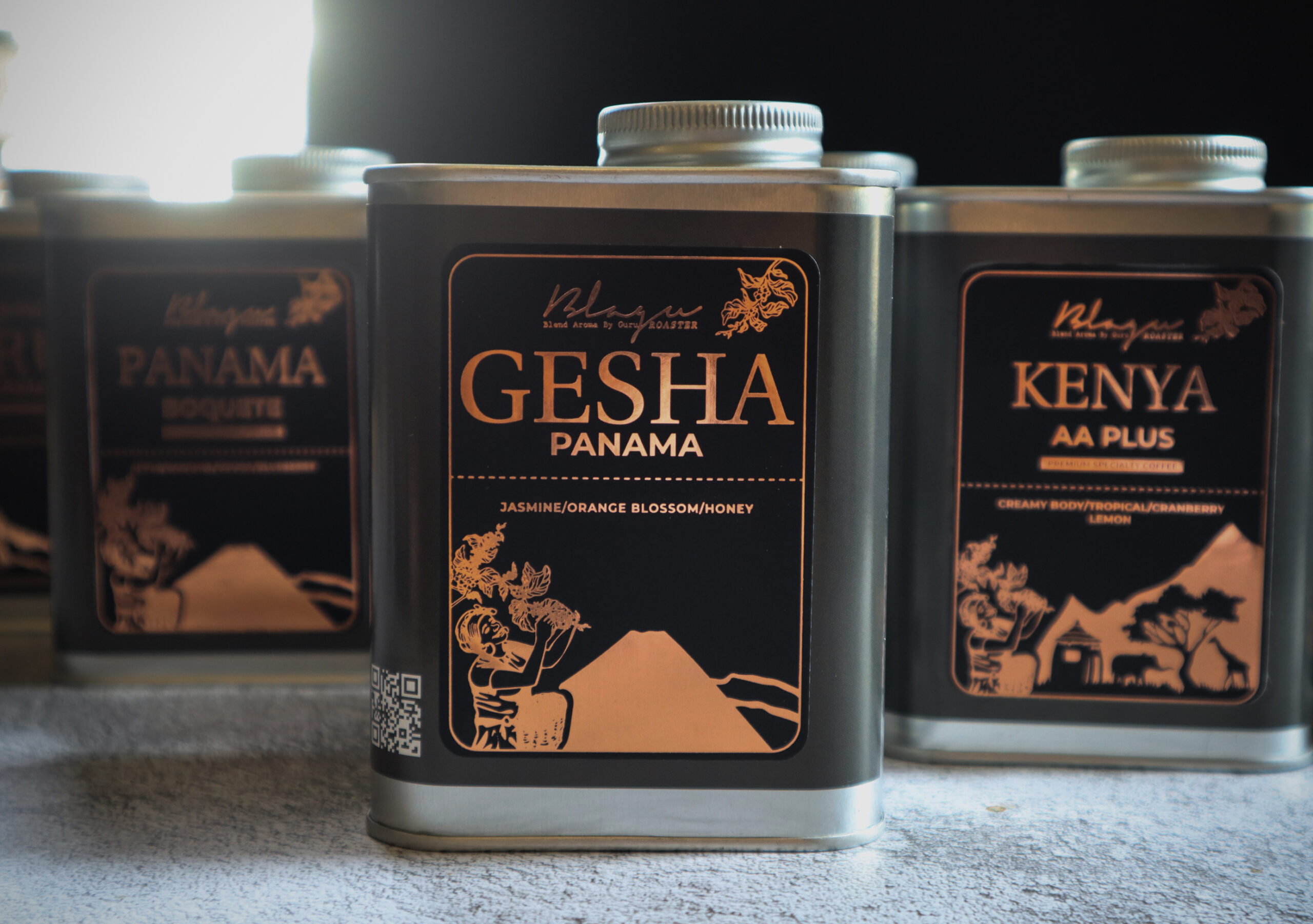 Premium BLAGU Roasted Bean Gesha Panama 200g 10 scaled