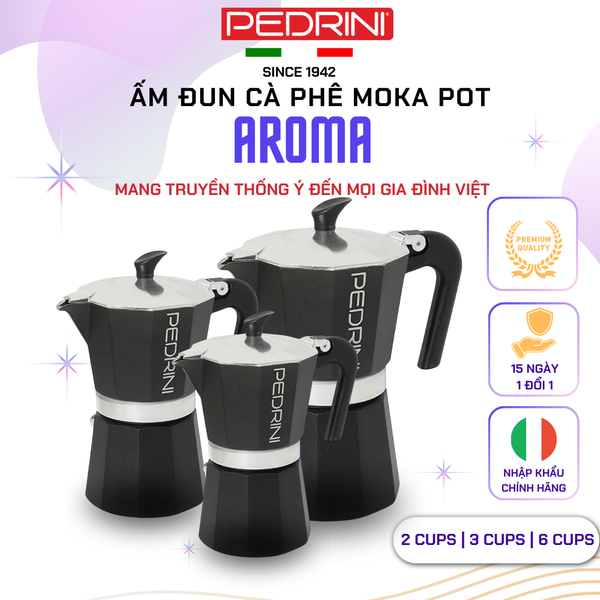 Ấm Pha Cà Phê Moka Pot PEDRINI - Ưu Đãi Giảm Đến 35%