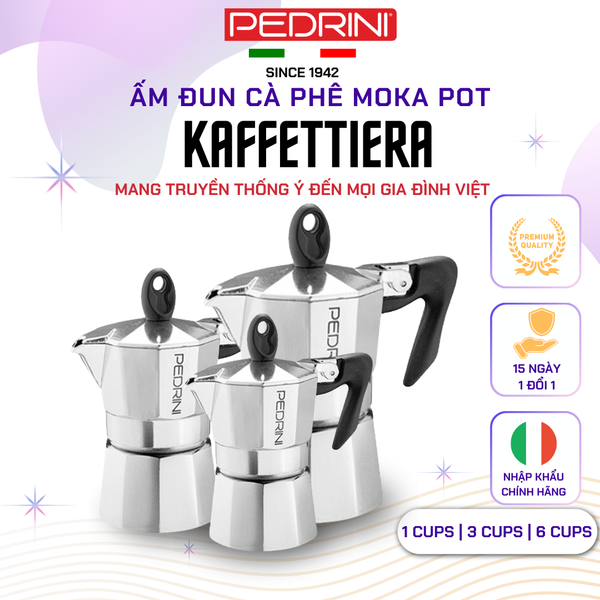 Ấm Pha Cà Phê Moka Pot PEDRINI - Ưu Đãi Giảm Đến 35%