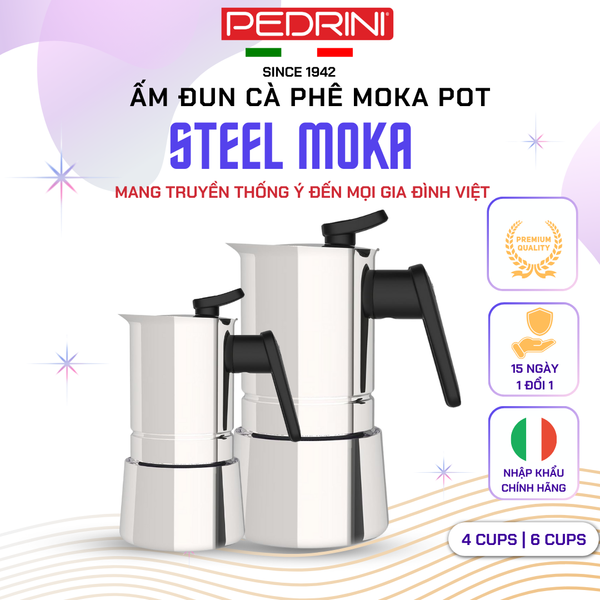Ấm Pha Cà Phê Moka Pot PEDRINI - Ưu Đãi Giảm Đến 35%